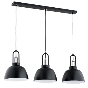 Lampa wisząca MIRAVE czarna/chrom 3xE27 62376 Alfa