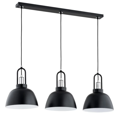 Lampa wisząca MIRAVE czarna/chrom 3xE27 62376 Alfa