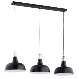 Lampa wisząca ANADI czarna/chrom 3xE27 62371 Alfa