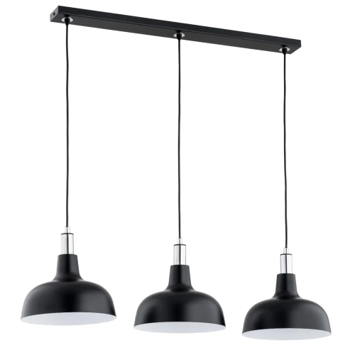 Lampa wisząca ANADI czarna/chrom 3xE27 62371 Alfa