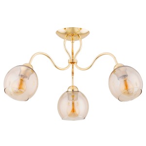 Lampa sufitowa ARIEL złota 3xE27 62370 Alfa