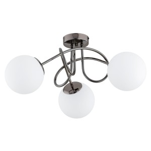 Lampa sufitowa BANKO CZARNY chrom 3xE14 62369 Alfa