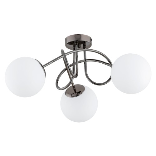 Lampa sufitowa BANKO CZARNY chrom 3xE14 62369 Alfa