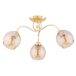 Lampa sufitowa AMARILLO złota 3xE27 62368 Alfa
