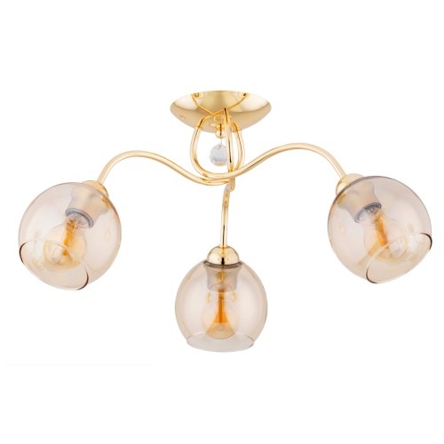 Lampa sufitowa AMARILLO złota 3xE27 62368 Alfa