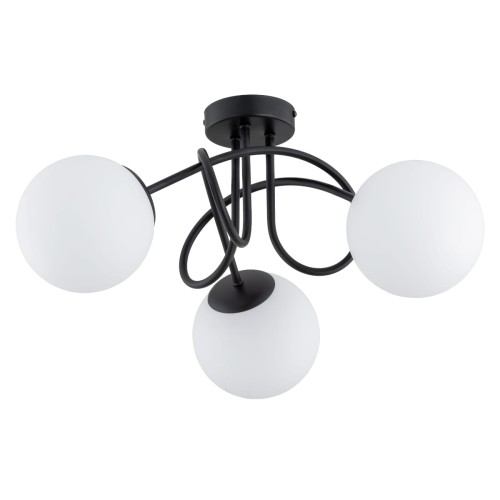 Lampa sufitowa BANKO czarno/biała 3xE14 62364 Alfa