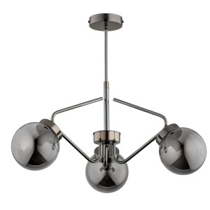 Lampa sufitowa BARSUM CZARNY chrom 3xE14  62354 Alfa