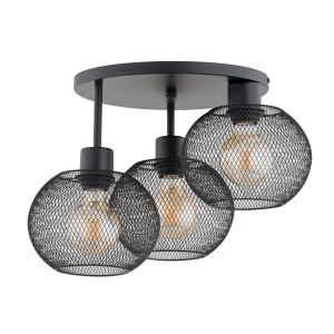 Lampa sufitowa KERSO czarna 3xE27 62347 Alfa