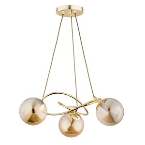 Lampa sufitowa VELTA złota 3xE14 62345 Alfa
