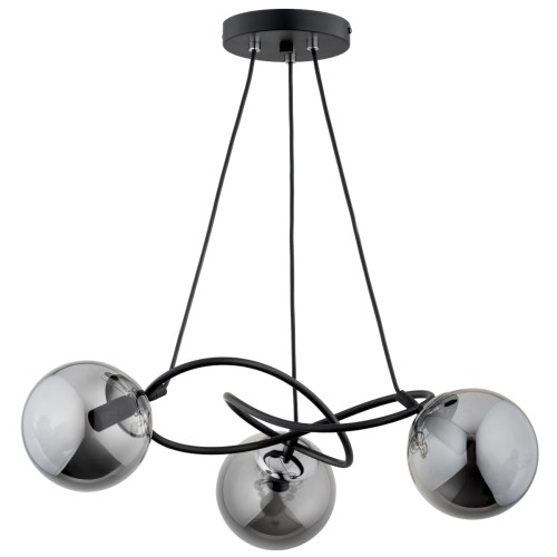 Lampa sufitowa VELTA czarna 3xE14  62344 Alfa