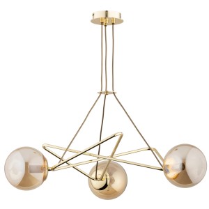 Lampa sufitowa TRISTAN złota 3xE14 62343 Alfa