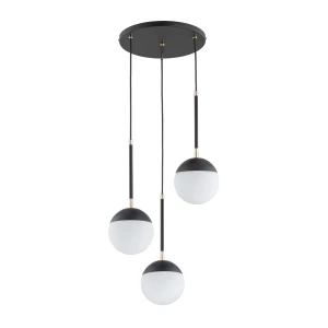 Lampa wisząca VOLDA REX czarno/biała 3xE14 62334 Alfa