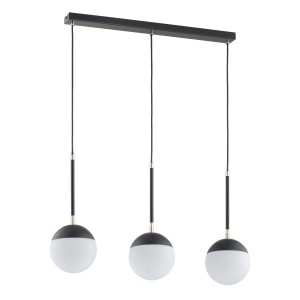 Lampa wisząca VOLDA REX czarno/biała 3xE14 62333 Alfa