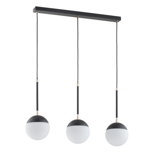 Lampa wisząca VOLDA REX czarno/biała 3xE14 62333 Alfa