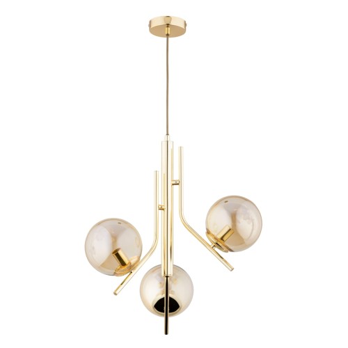 Lampa wisząca ESTEL złota 3xE14 62332 Alfa