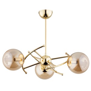 Lampa sufitowa KOSMITO złota 3xE14 62329 Alfa