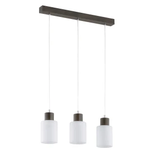 Lampa wisząca EVIC RETRO drewniana 3xE27 62321 Alfa