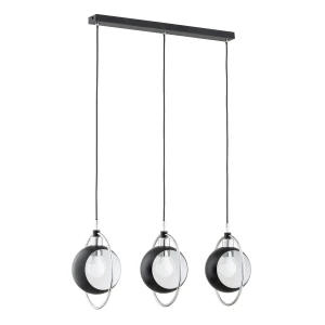 Lampa wisząca OLIMPIA czarna 3xE27 62318 Alfa