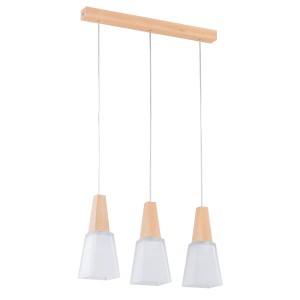 Lampa wisząca MORINA drewniana 3xE27 62316 Alfa
