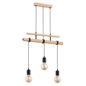 Lampa wisząca GENTO PRO drewniana 3xE27 62314 Alfa