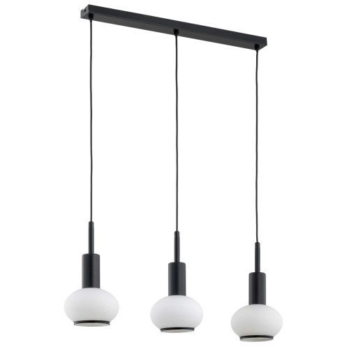 Lampa wisząca ZEBRA czarno/biała 3xE14 62309 Alfa