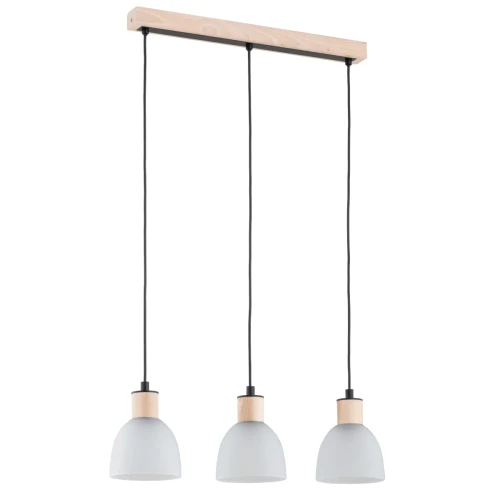 Lampa wisząca NATUR BIS 3 drewniana 3xE27 62306 Alfa
