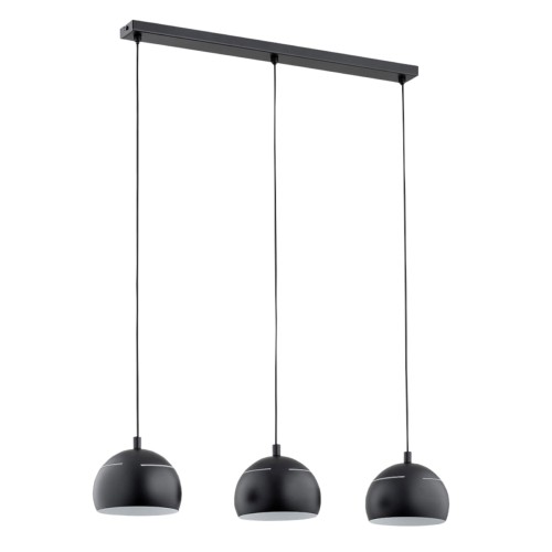 Lampa wisząca PLUS czarna 3xE14 62292 Alfa