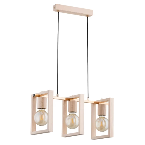 Lampa wisząca MILLA drewniana 3xE27 62278 Alfa