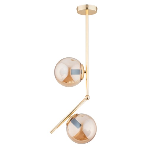 Lampa sufitowa LIBERTY złota 2xE14 62265 Alfa