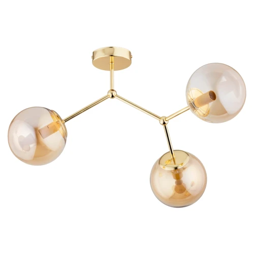Lampa sufitowa GOLEM złota 3xE14 62264 Alfa