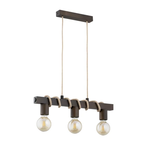 Lampa wisząca KALIPSO RETRO drewniana 3xE27 62249 Alfa