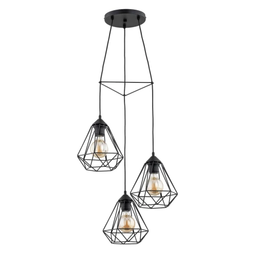 Lampa wisząca KOSMOS CIRCLE czarna 3xE27 62242 Alfa