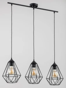 Lampa wisząca KOSMOS czarna 3xE27 62240 Alfa