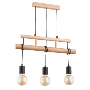 Lampa wisząca ESTRA drewniana 3xE27 62215 Alfa