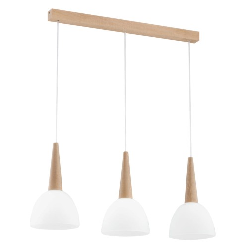 Lampa wisząca BERA drewniana 3xE27 62208 Alfa