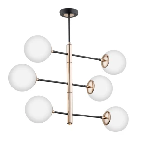 Lampa sufitowa PESCO złota 6xE14 62206 Alfa