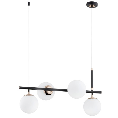 Lampa wisząca FIORE czarna 4xE14 62203 Alfa