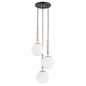Lampa wisząca VOLDA PICOLO czarno/złota 3xE14 62202 Alfa