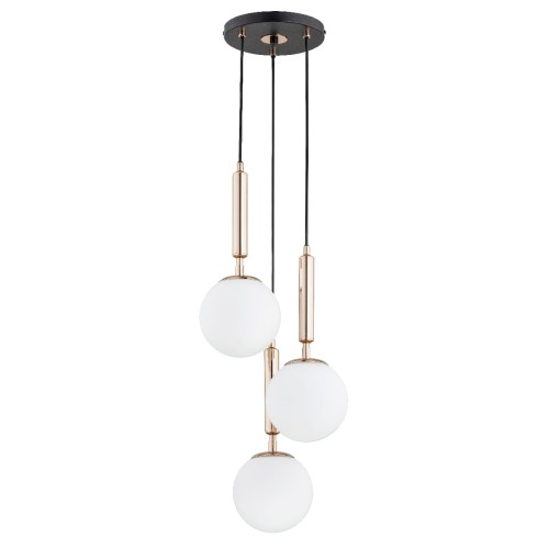 Lampa wisząca VOLDA PICOLO czarno/złota 3xE14 62202 Alfa