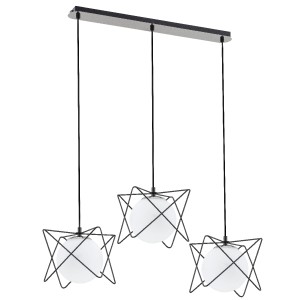 Lampa wisząca SAGITO TRACK czarno/biała 3xE14 62201 Alfa