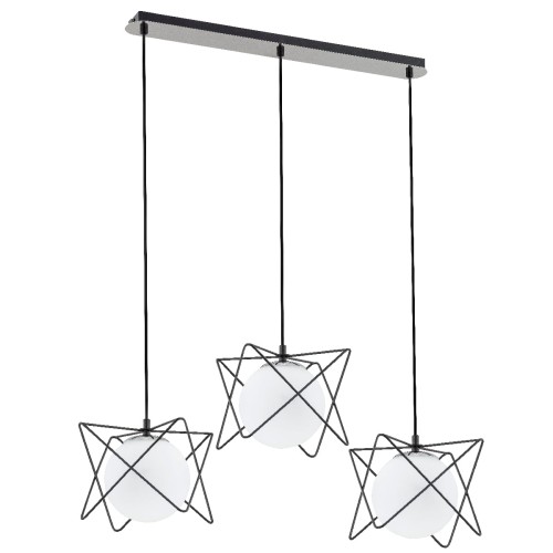 Lampa wisząca SAGITO TRACK czarno/biała 3xE14 62201 Alfa