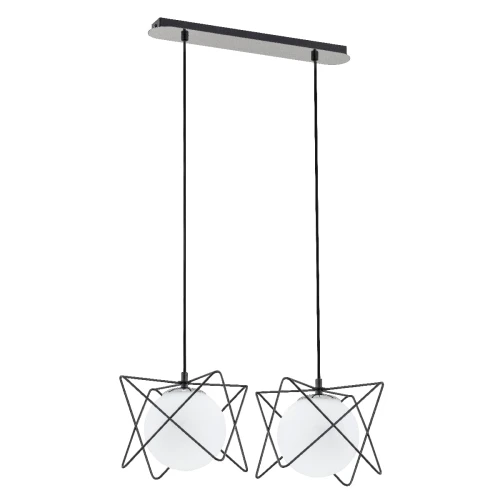 Lampa wisząca SAGITO TRACK czarno/biała 2xE14 62200 Alfa