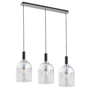 Lampa wisząca VENTO SREBRNA 3xE27 62193 Alfa