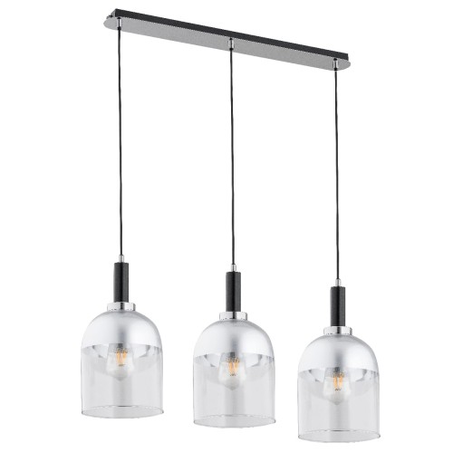 Lampa wisząca VENTO SREBRNA 3xE27 62193 Alfa