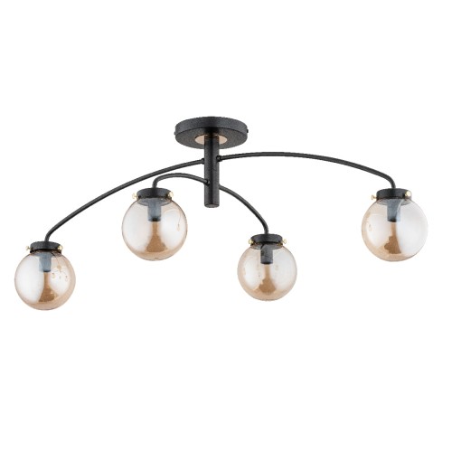 Lampa sufitowa WIRAL złota 4xE14 62187 Alfa