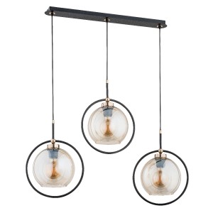 Lampa wisząca SELDI złota 3xE27 62178 Alfa