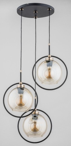 Lampa wisząca SELDI czarna 3xE27 62177 Alfa