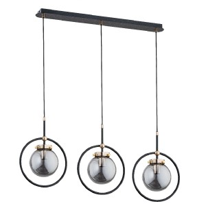 Lampa wisząca AKIRA czarna 3xE14 62174 Alfa