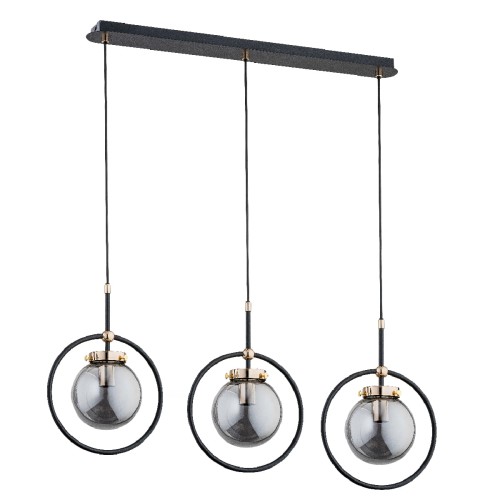 Lampa wisząca AKIRA czarna 3xE14 62174 Alfa