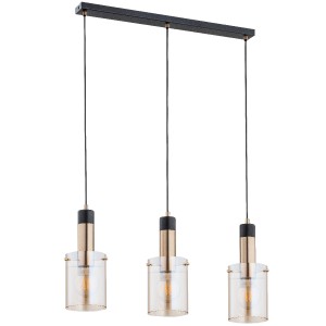 Lampa wisząca BELLA złota 3xE27 62168 Alfa